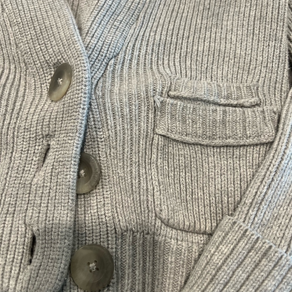 Vintage American eagle sweater Gray Knit Cardigan - Picture 5 of 10